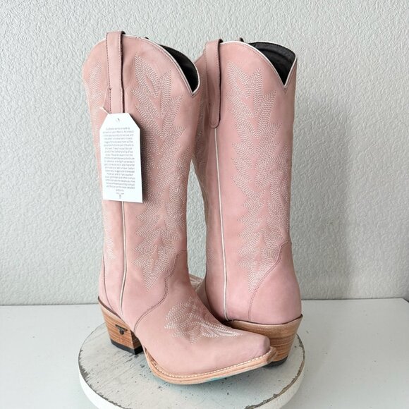Lane boots Shoes - Lane Gallatin Womens Cowboy Boots 9 Pink Cowgirl Western Mid Calf Pointed Toe